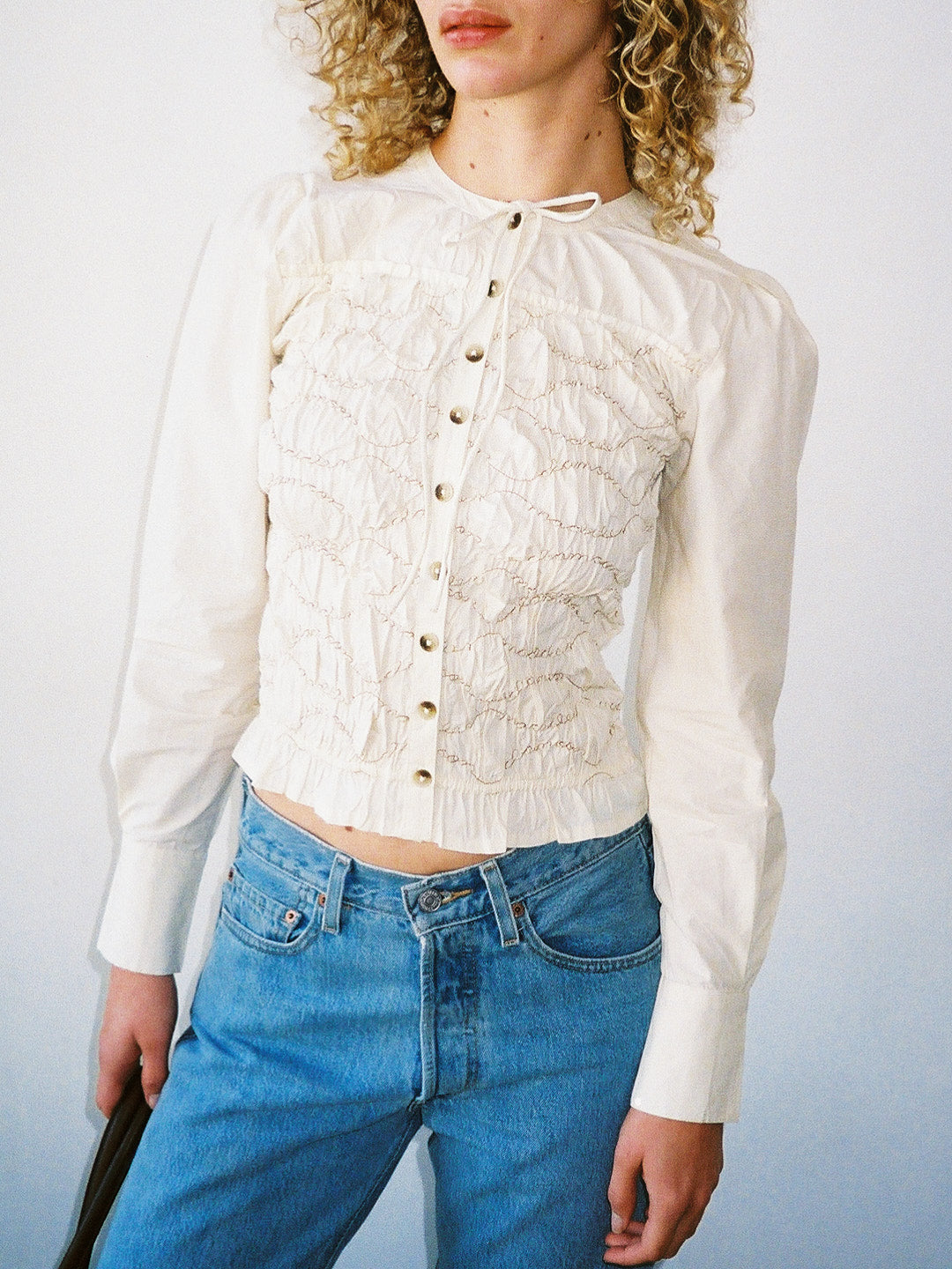 Elliana Smocked Cardi - Butter Smocked