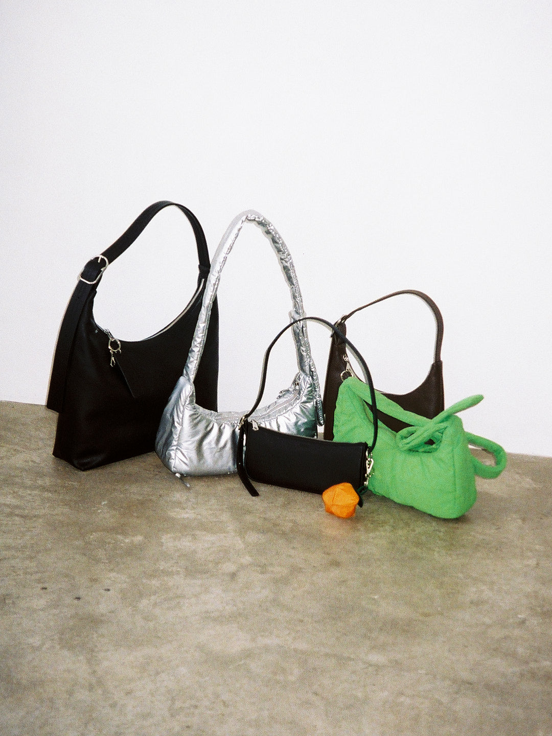 Recycled Leather Pochette - Black