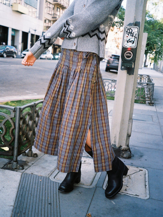 Josie Midi Skirt - Multi Check