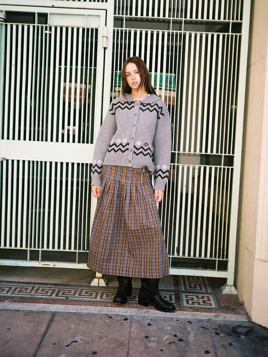 Josie Midi Skirt - Multi Check