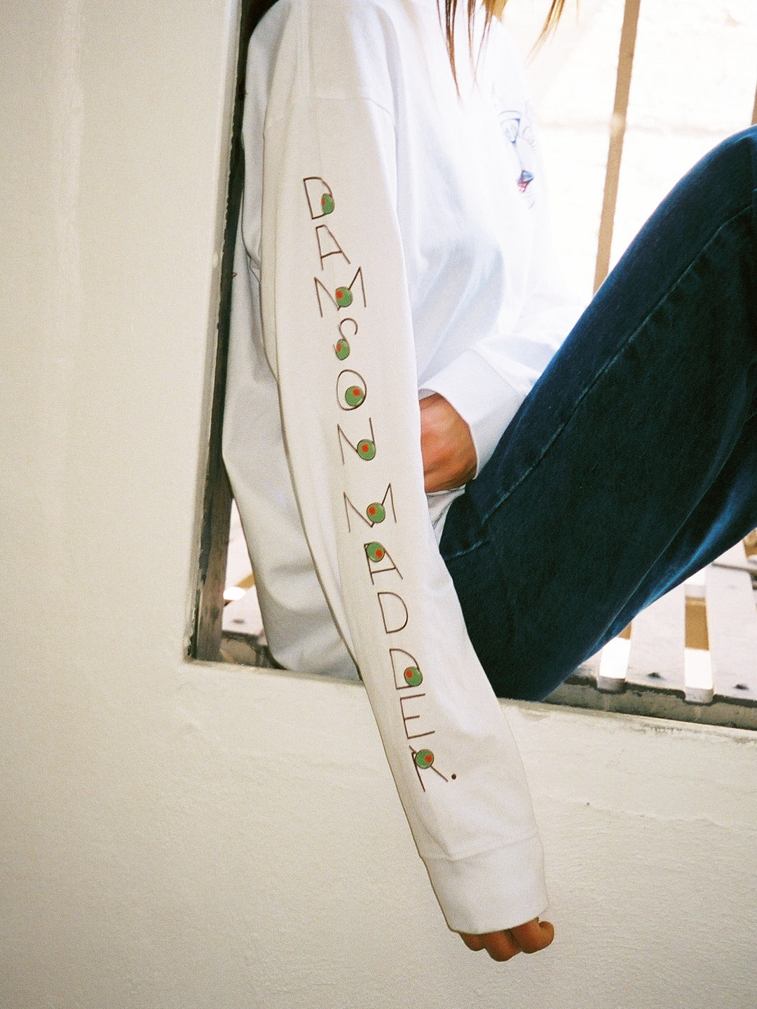 Olive Hotel Tee - White