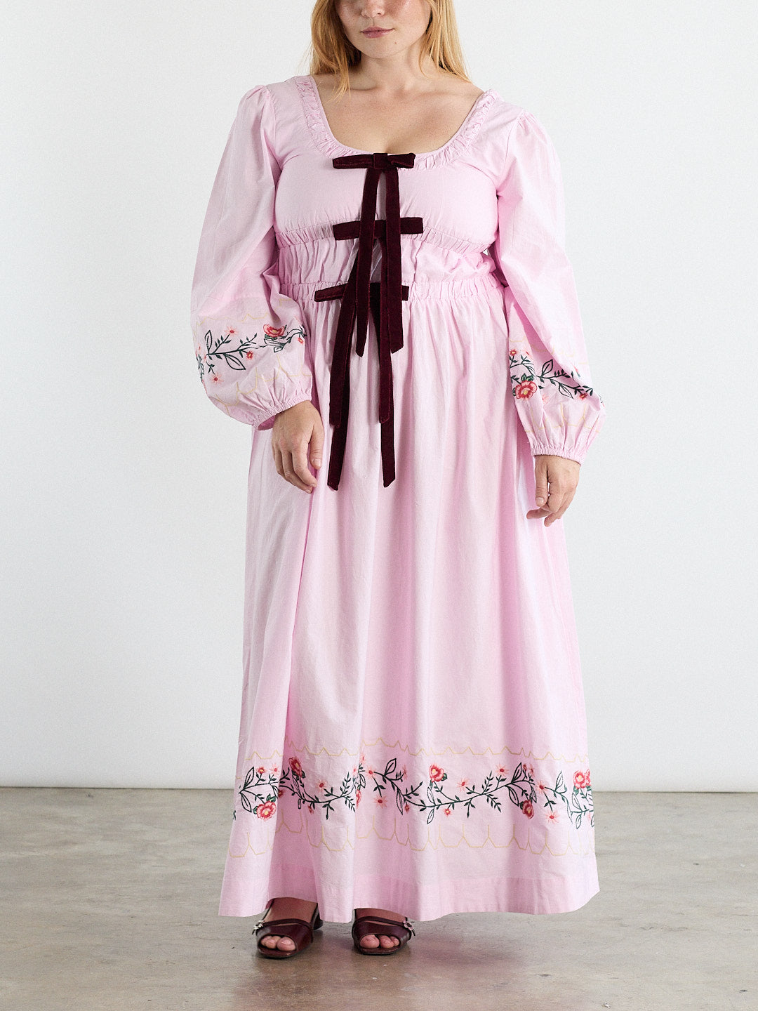 Dakota Dress - Pink Embroidery – Lisa Says Gah