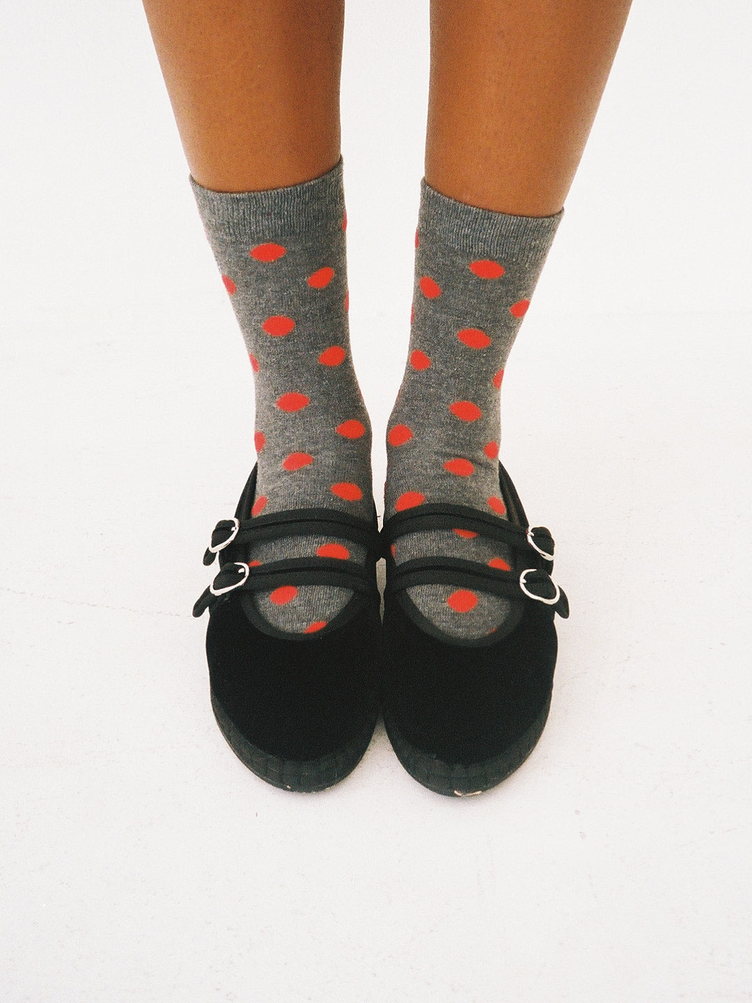 2 Pack Socks - Red/Black Spot