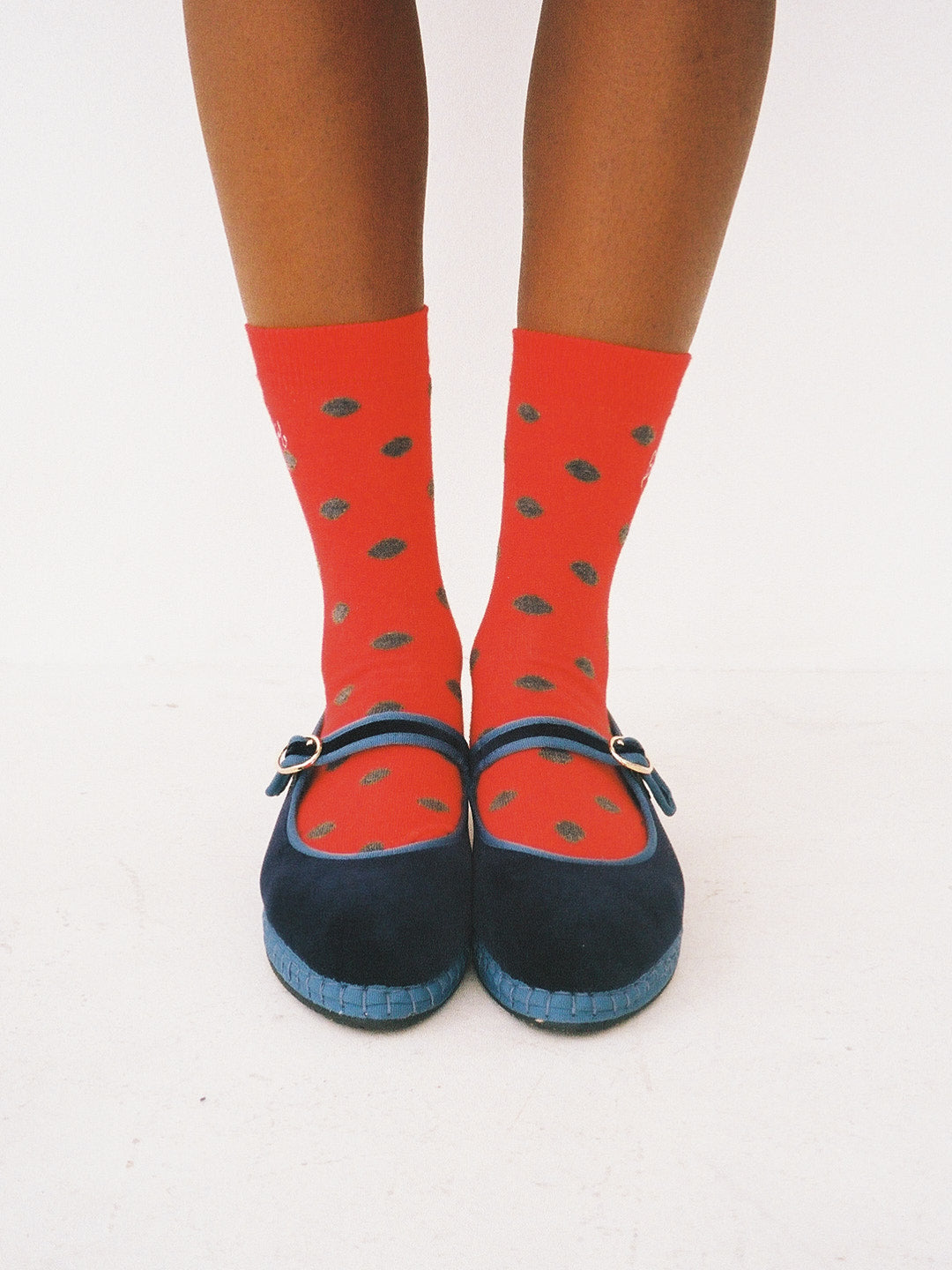 2 Pack Socks - Red/Black Spot