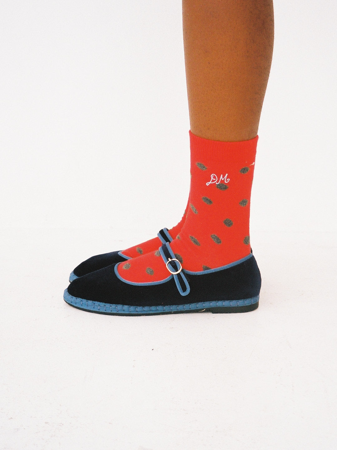 2 Pack Socks - Red/Black Spot