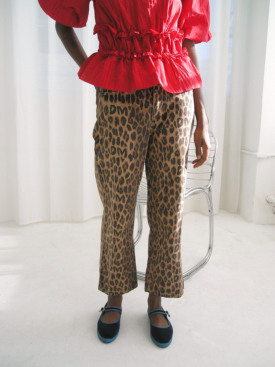 Kenny Twill Trouser - Leopard – Lisa Says Gah