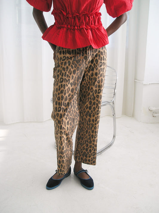 Kenny Twill Trouser - Leopard