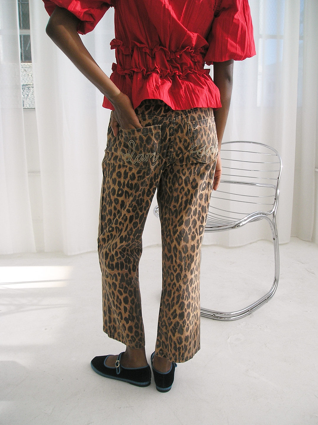 Kenny Twill Trouser - Leopard