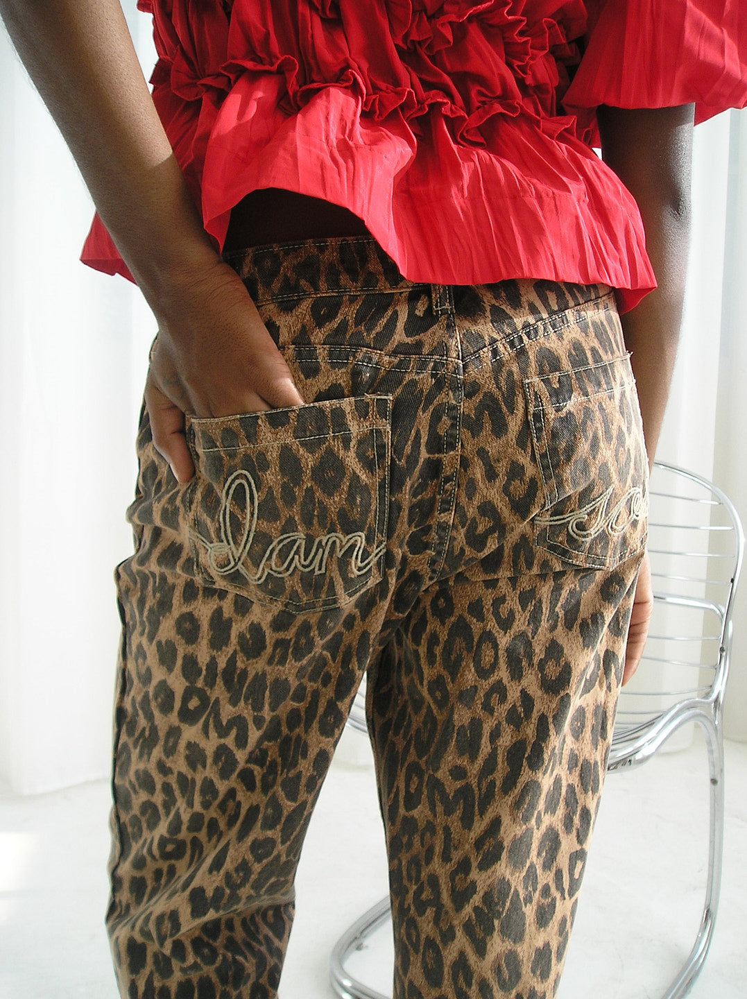 Kenny Twill Trouser - Leopard
