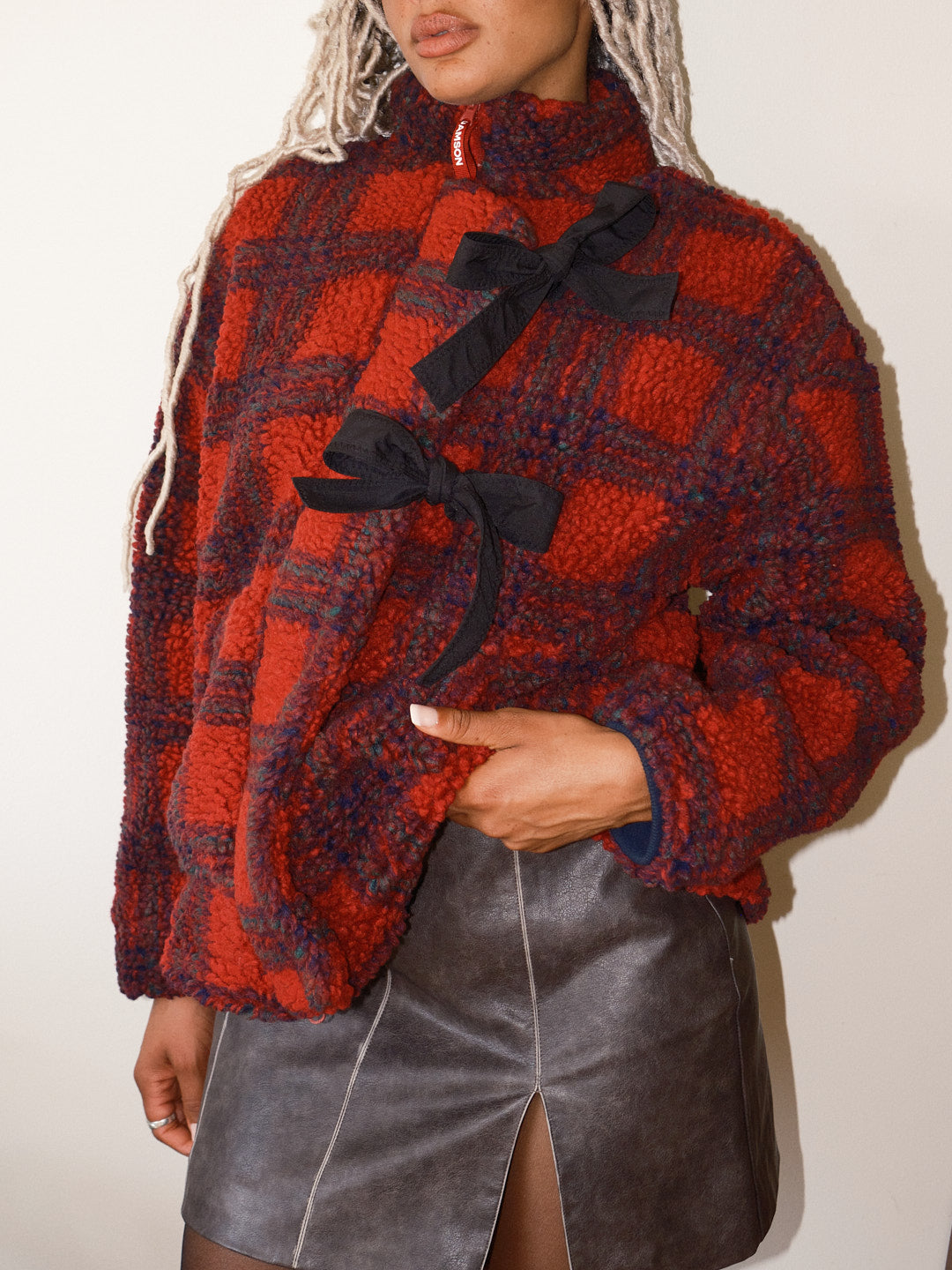Ingrid Borg Jacket - Red Plaid