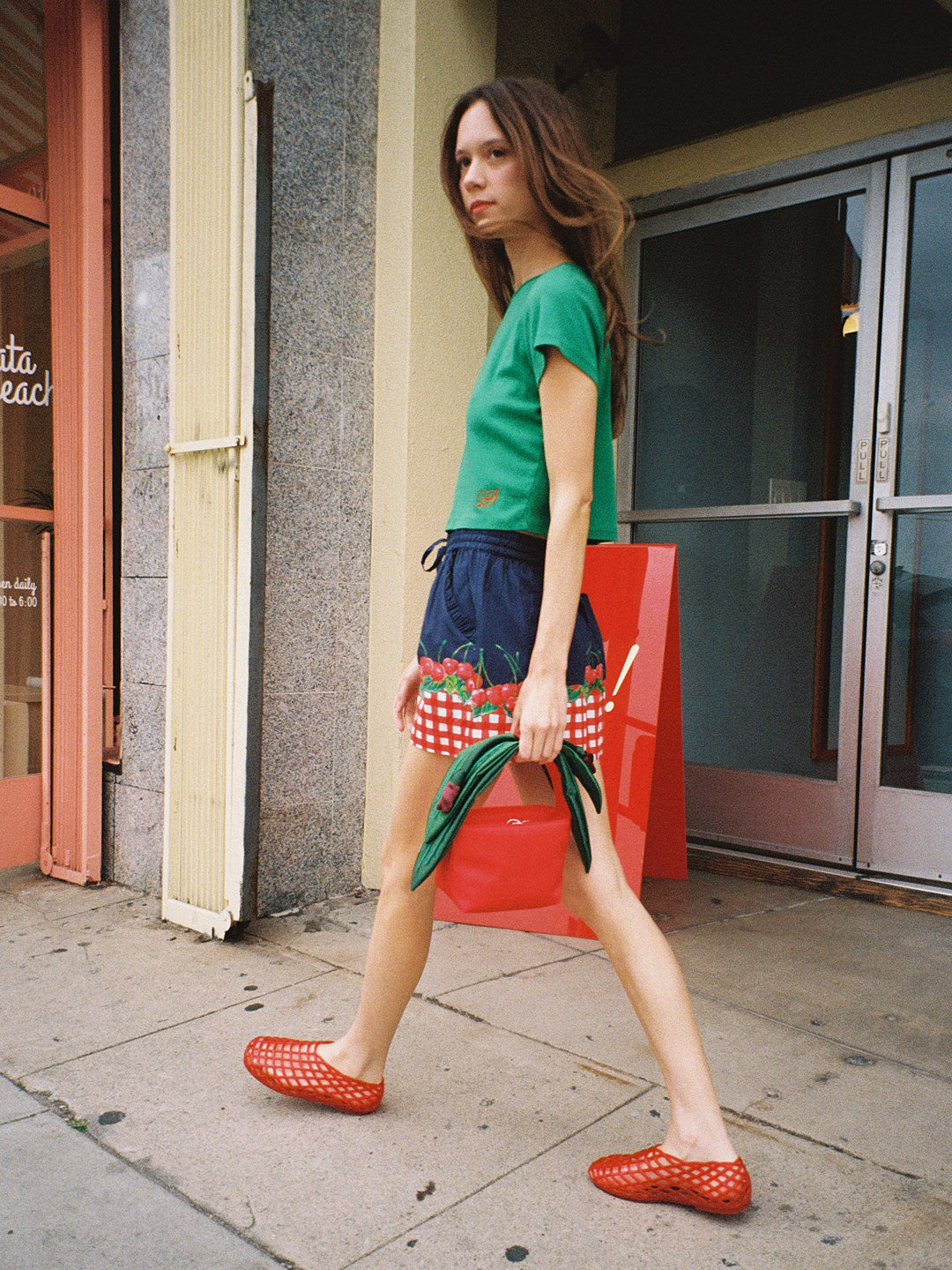 Pull On Shorts - Cherry Pie