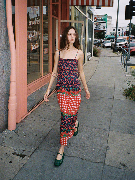 Kelia Midi Dress - Cherry Pie