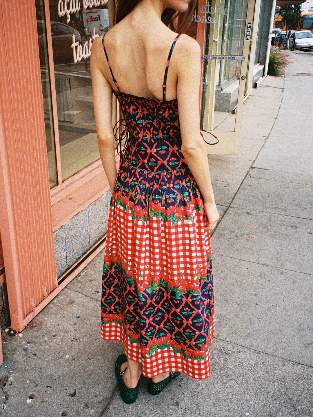 Kelia Midi Dress - Cherry Pie