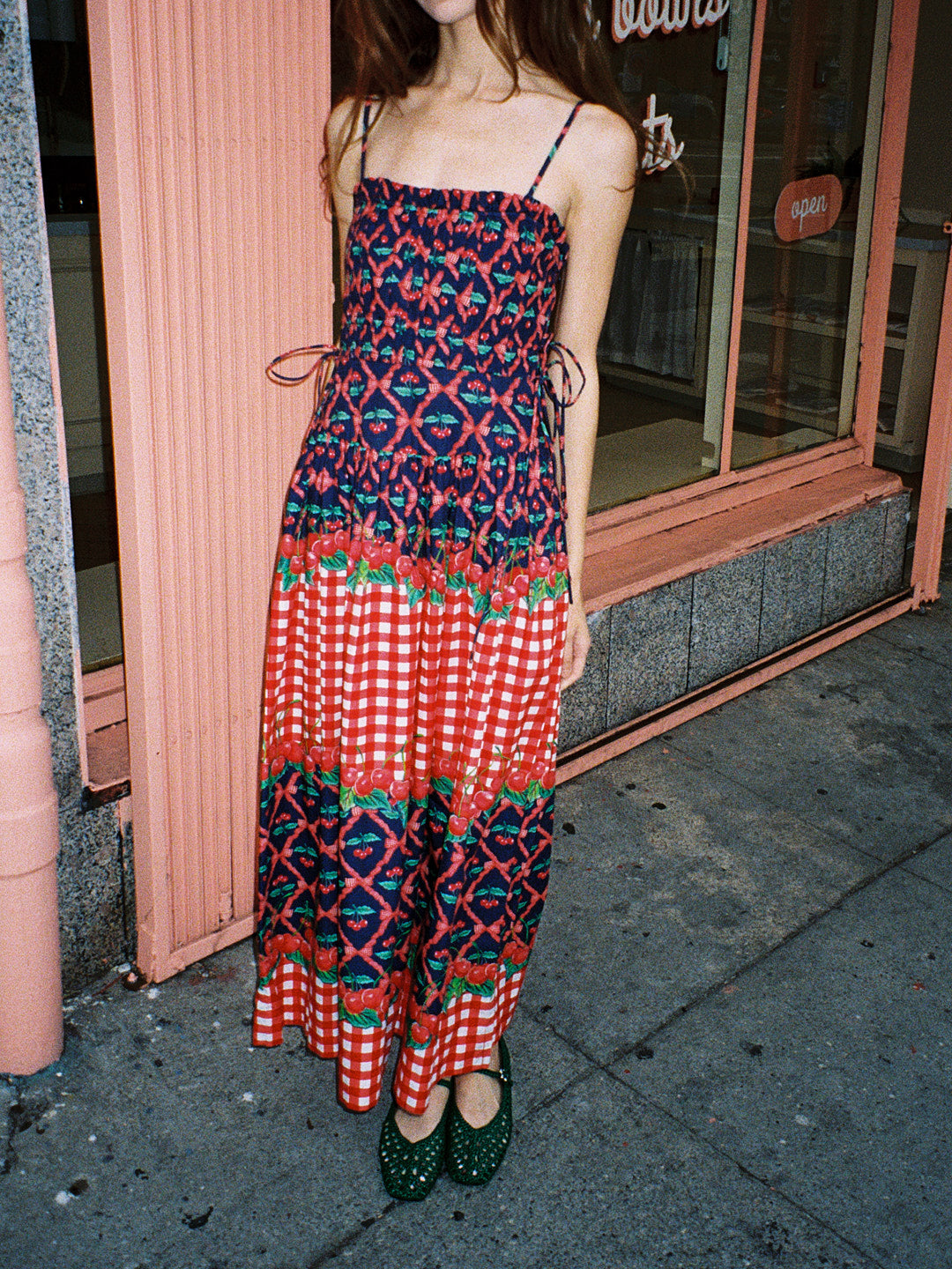 Kelia Midi Dress - Cherry Pie