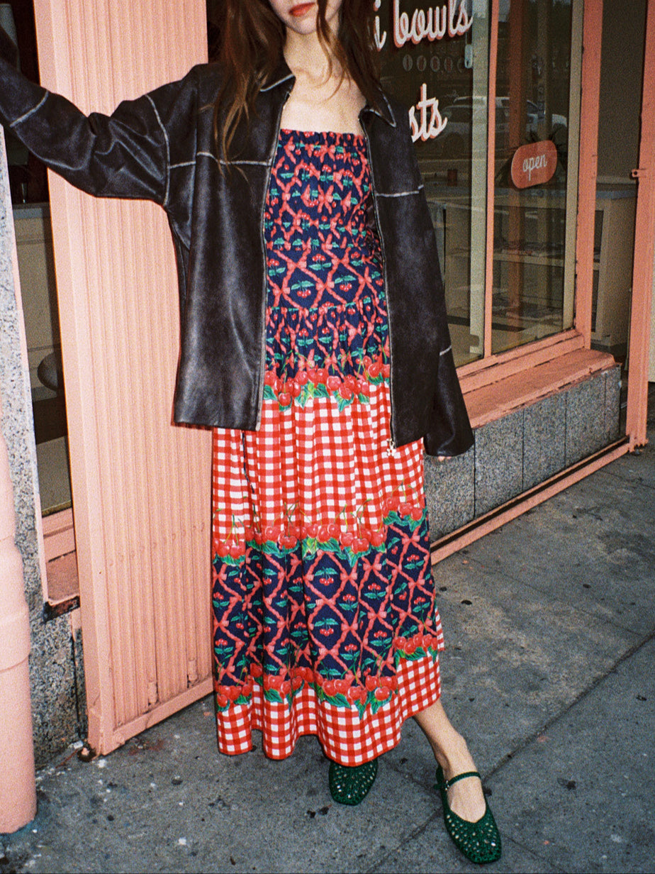 Kelia Midi Dress - Cherry Pie