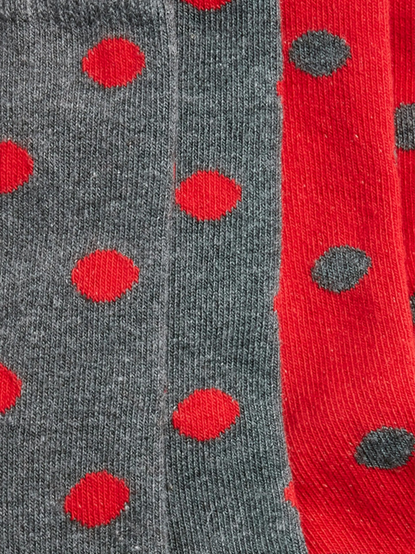 2 Pack Socks - Red/Black Spot
