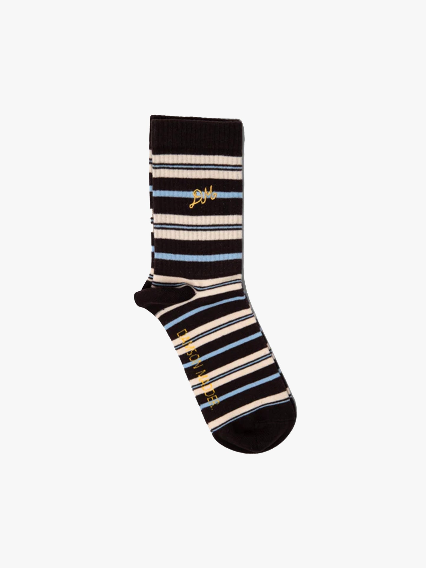 Calf Length Socks - Brown Stripe