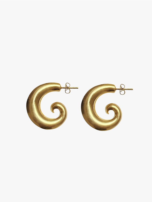 Cecilia Spiral Earrings - Gold