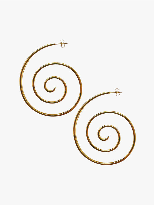Haylee Spiral Earrings - Gold