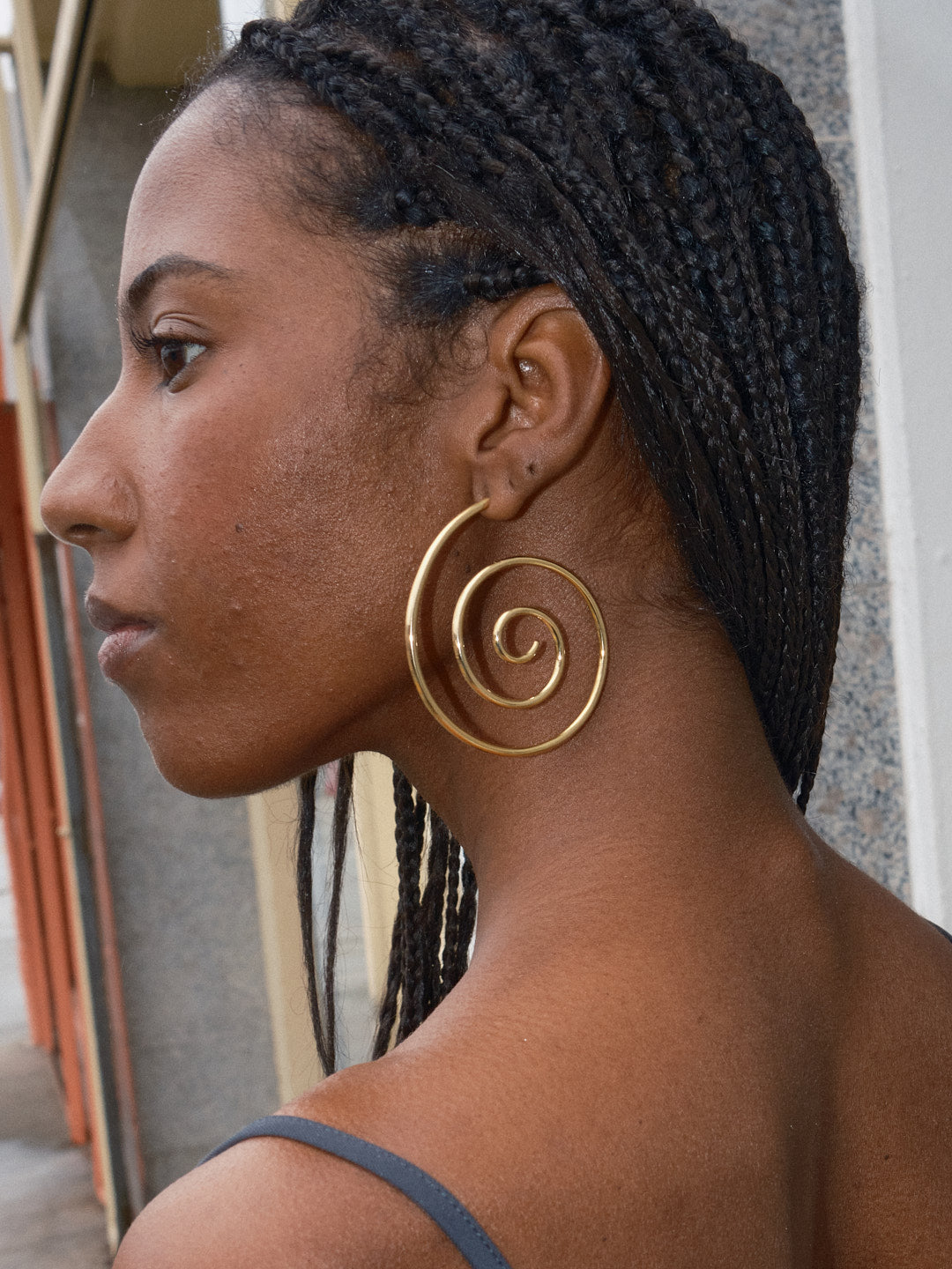 Haylee Spiral Earrings - Gold