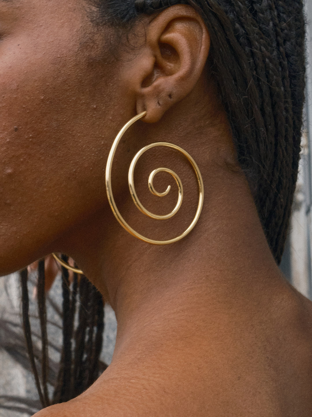 Haylee Spiral Earrings - Gold
