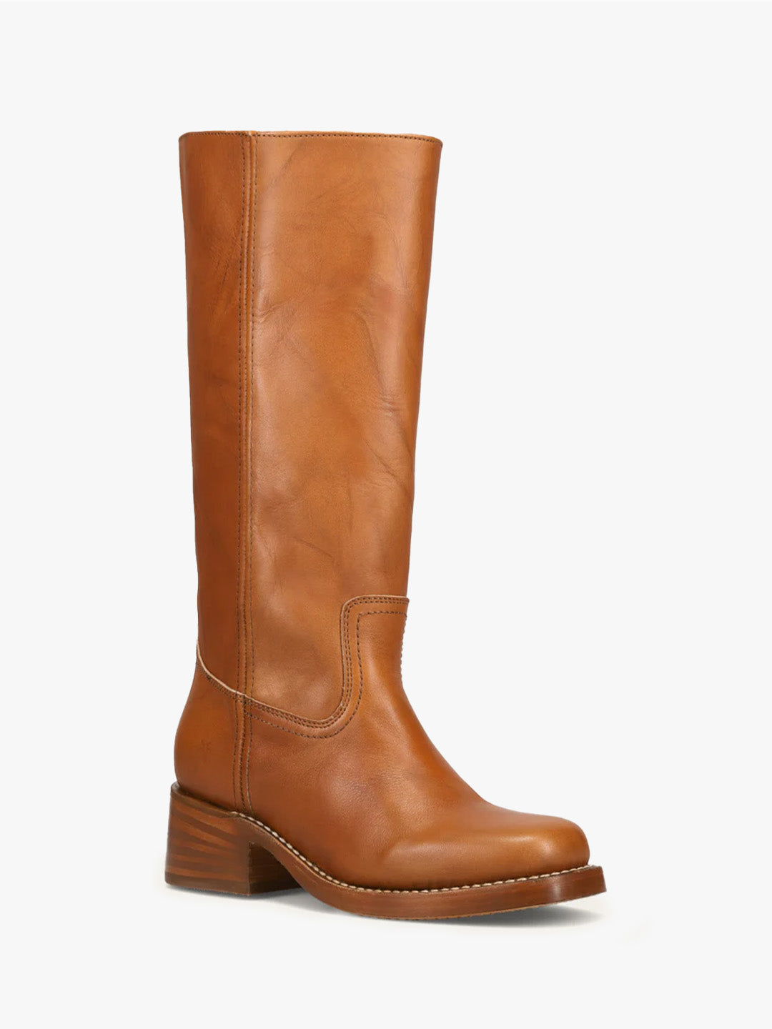 Campus Knee High Boot - Saddle