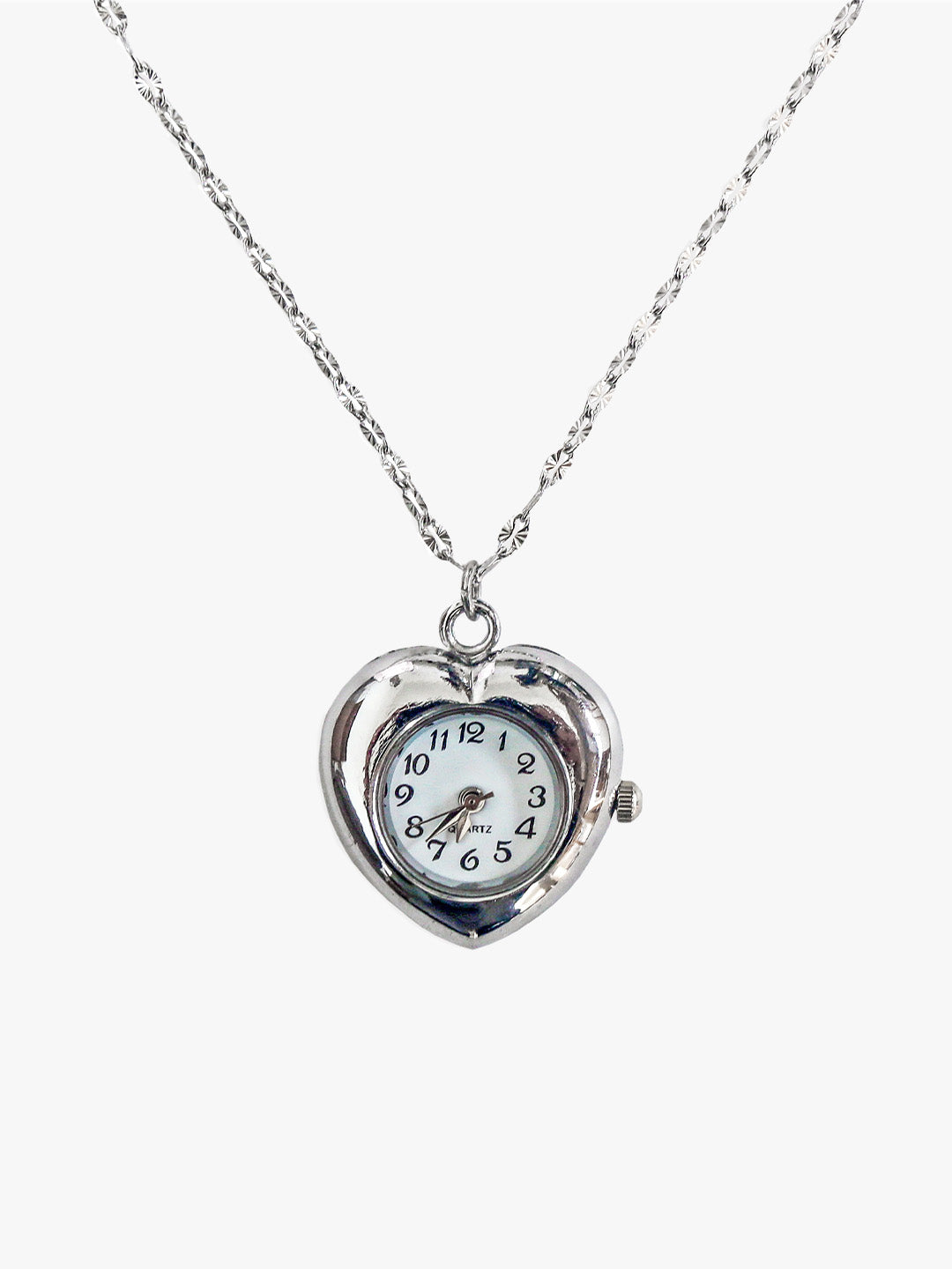 Min Away Watch Necklace Silver – Lisa Says Gah