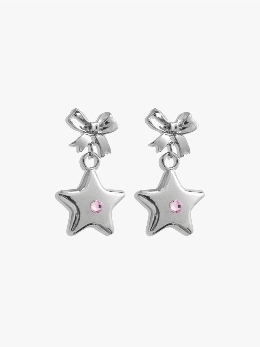 Bellatrix Pink Star Earrings - Silver – Lisa Says Gah