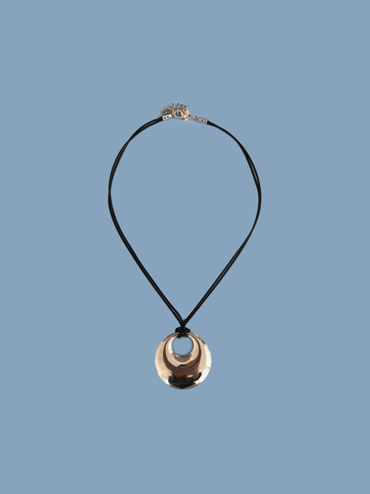 Aurora Circle Necklace - Silver