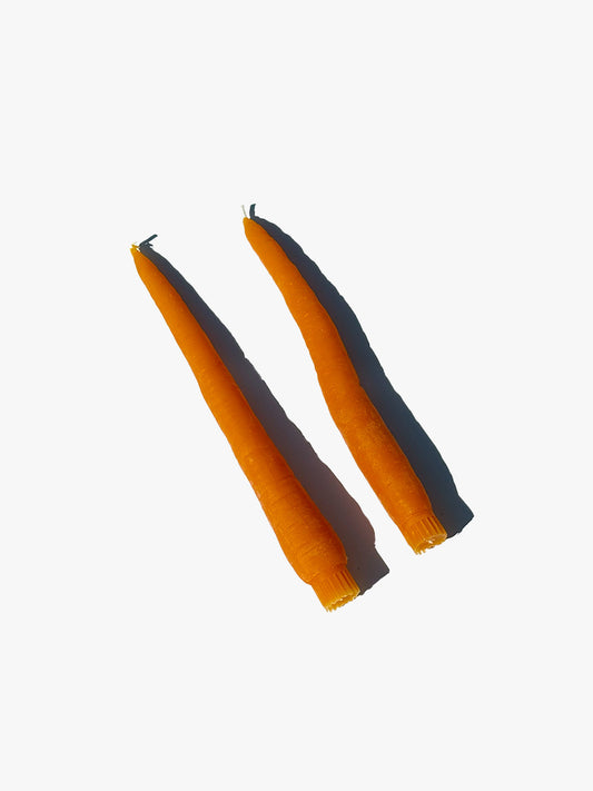 Carrot Taper Candles
