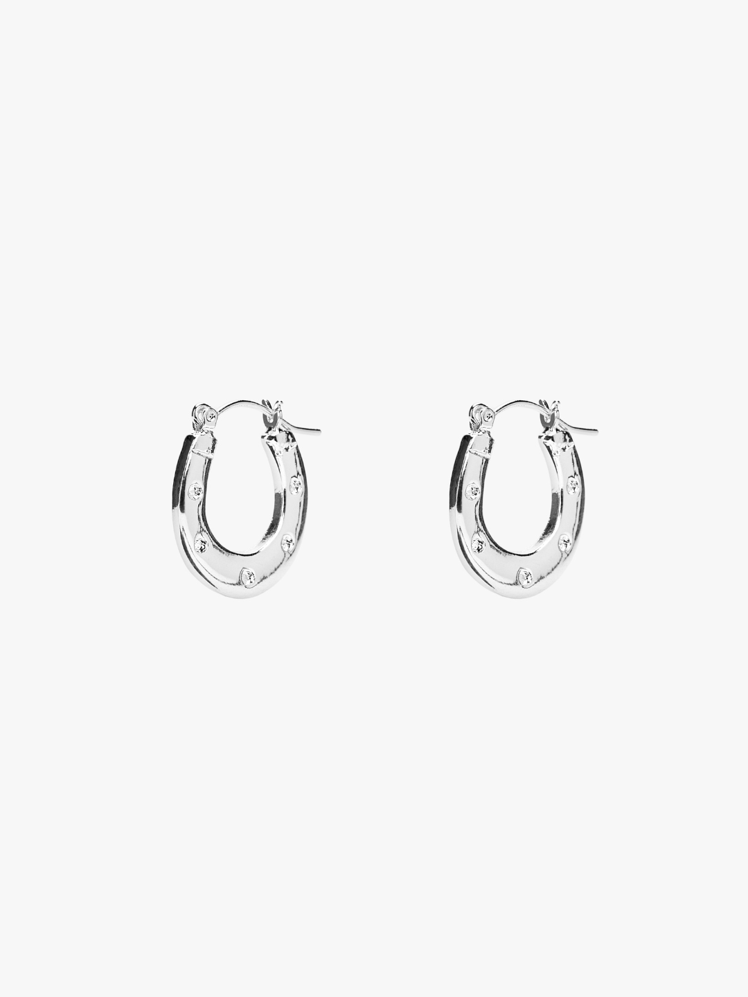 Horseshoe Earrings - Silver
