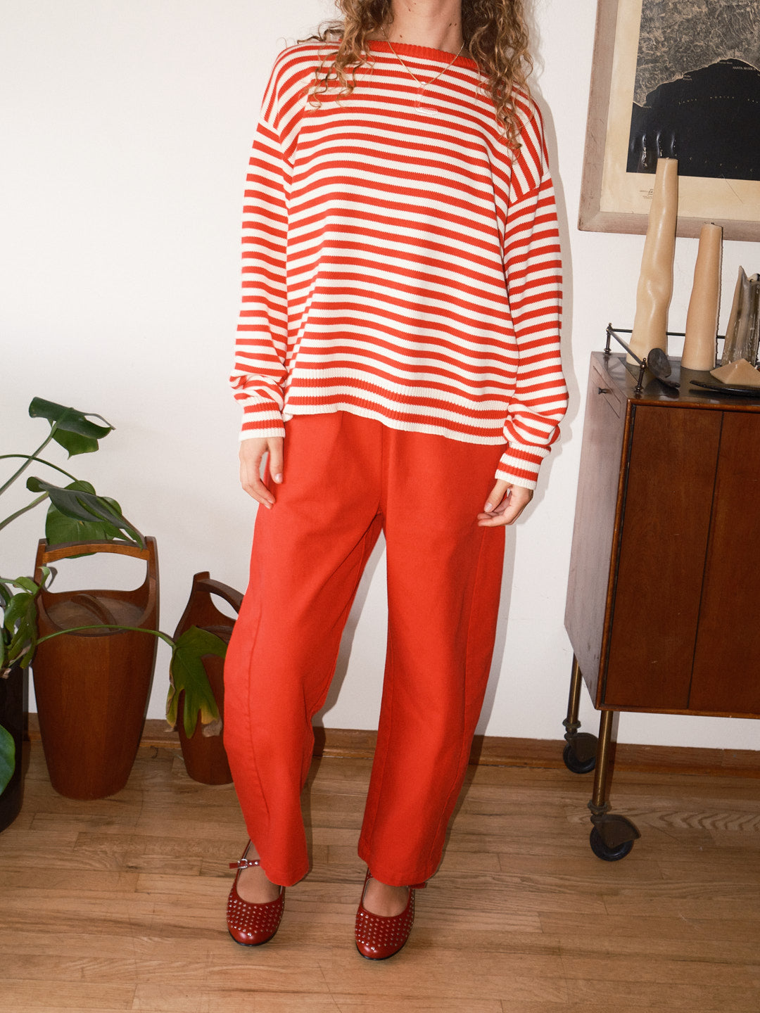 Arc Pants in Crayon Red