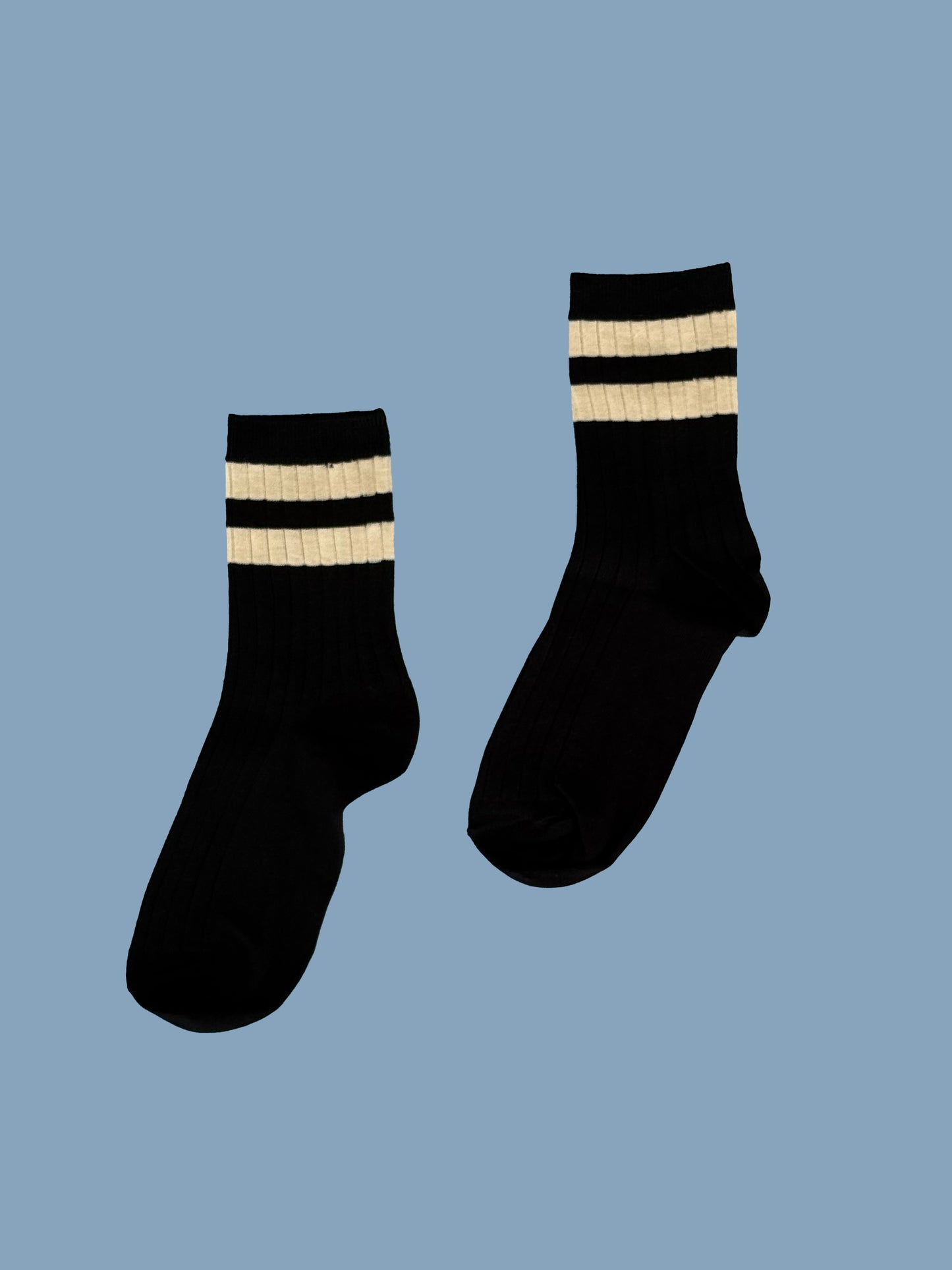 Her Varsity Sock - Black