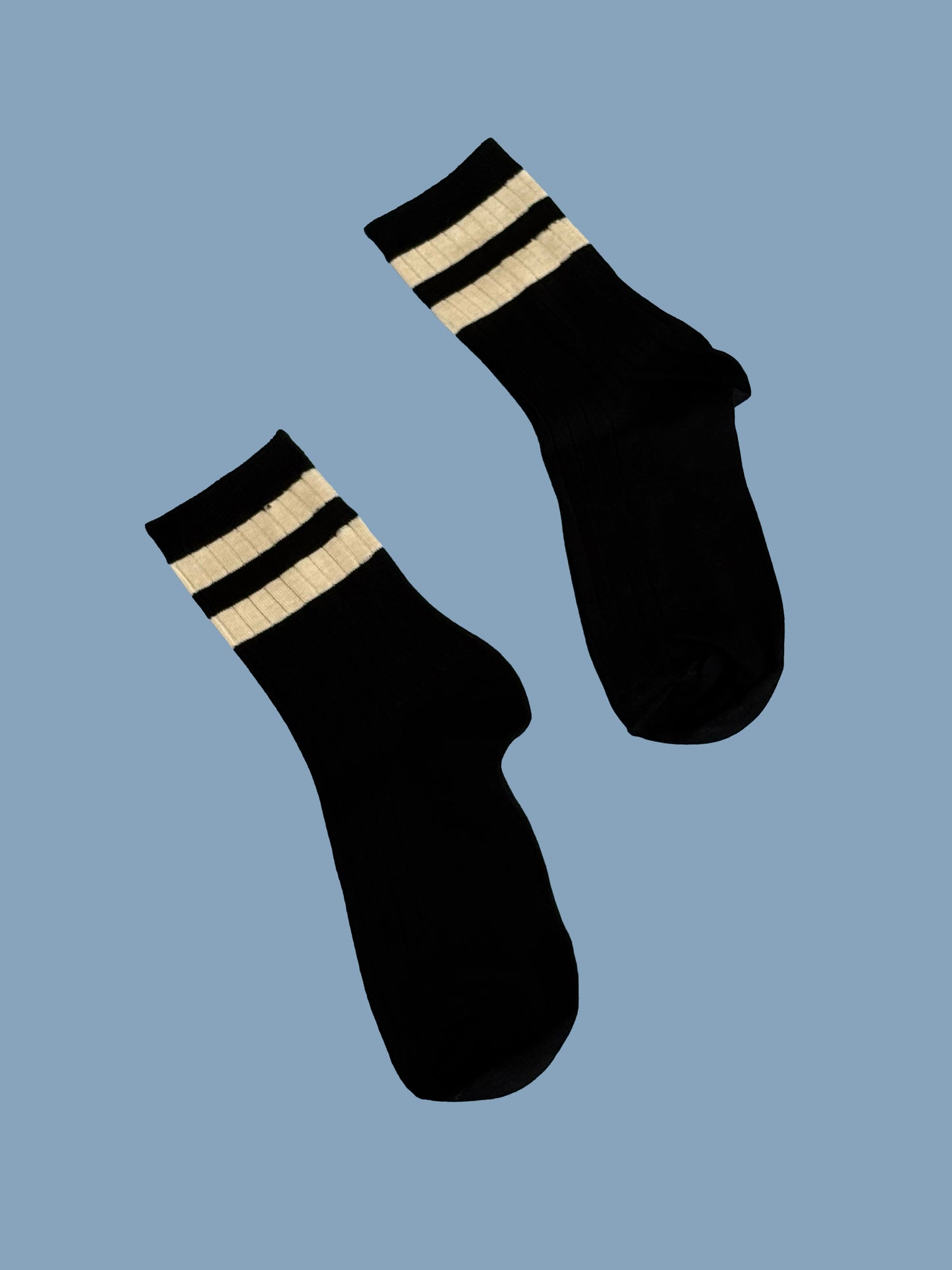 Her Varsity Sock - Black