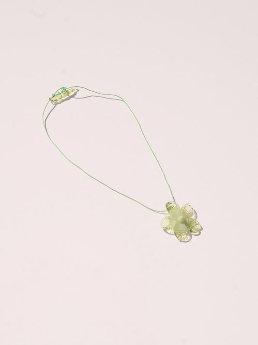 Hibiscus Necklace - Green