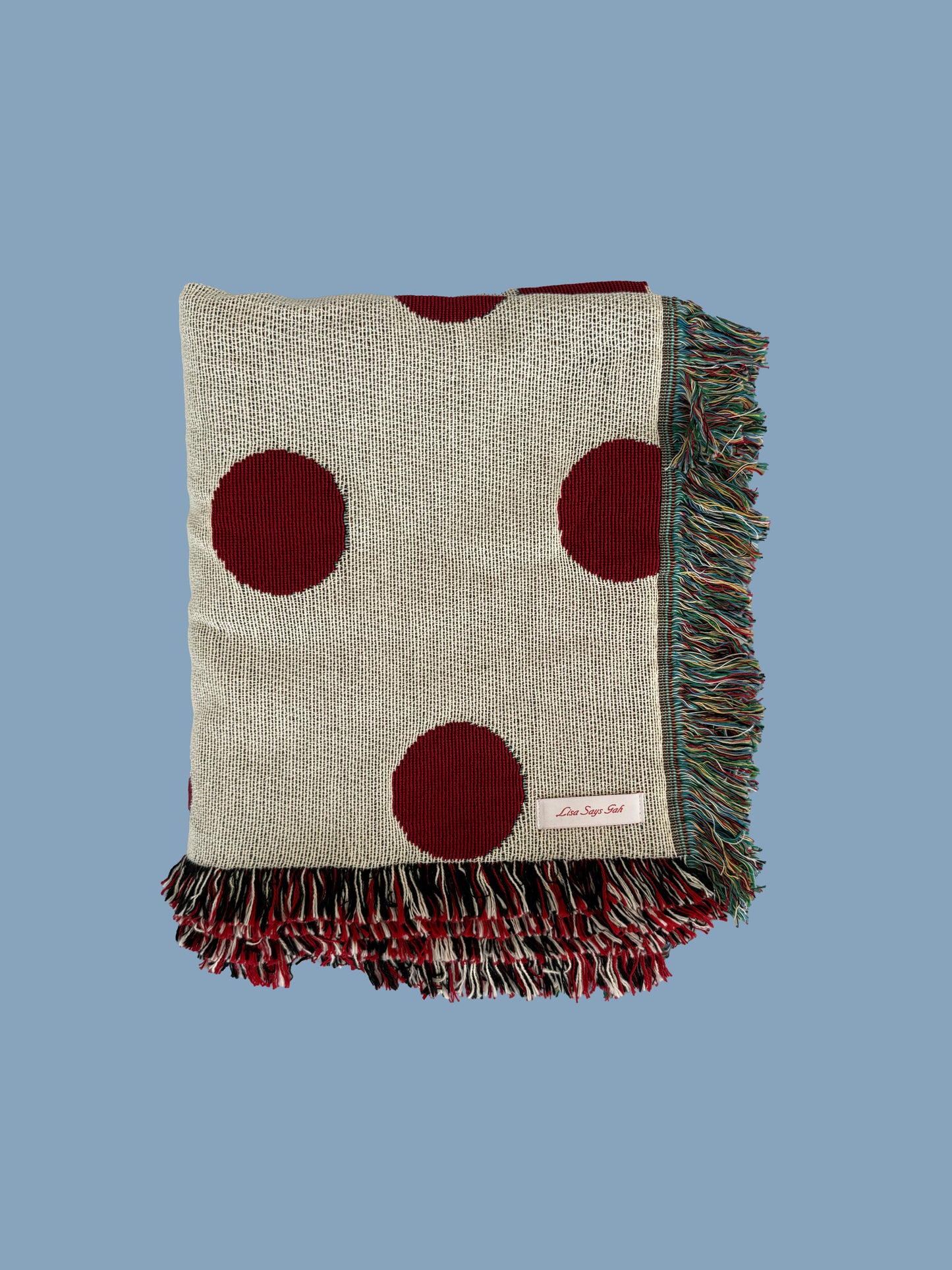 Archie Throw Blanket - Red Dot