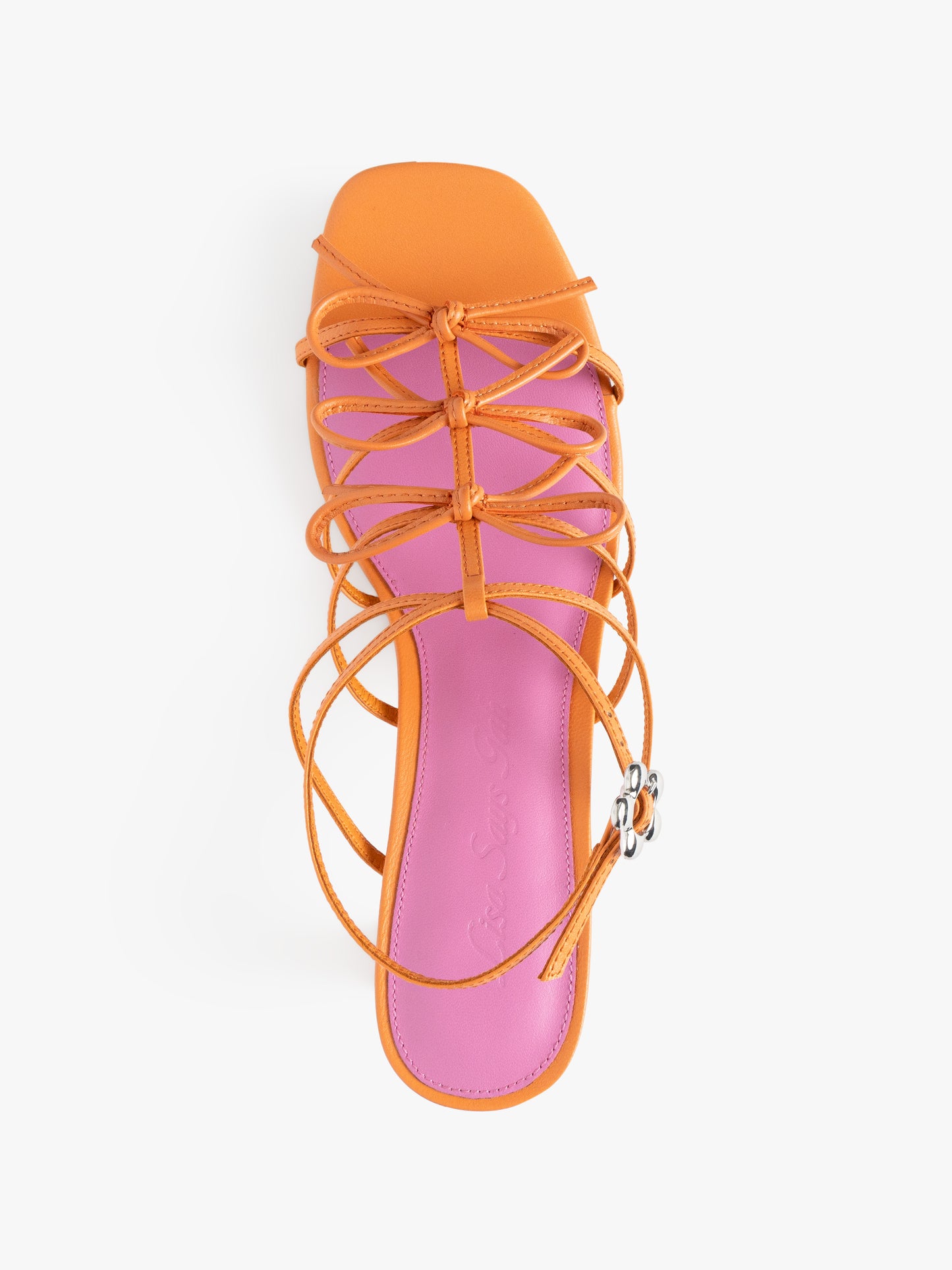 Carrie Bow Sandal - Creamsicle/Rouge