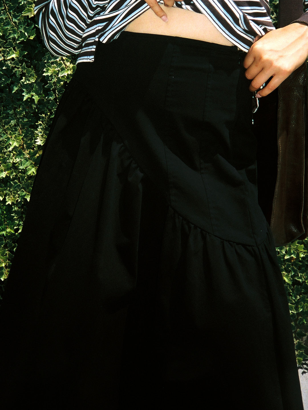 Maeve Midi Skirt - Caviar Twill