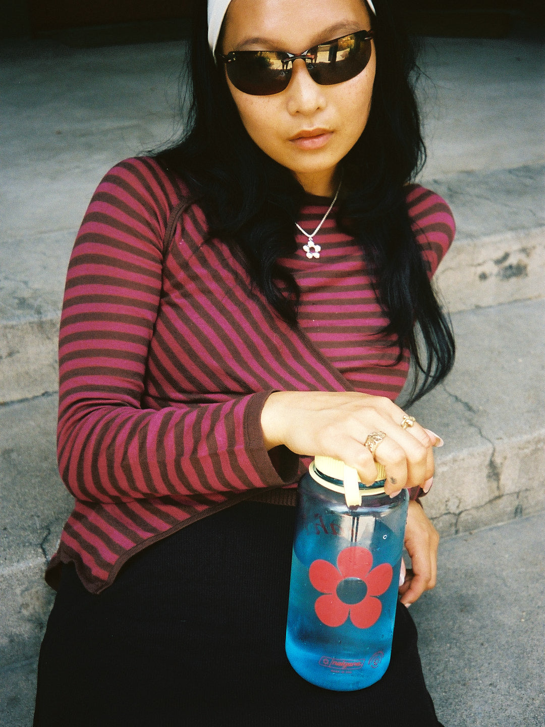 Gah! Water Bottle - Butter/Blue