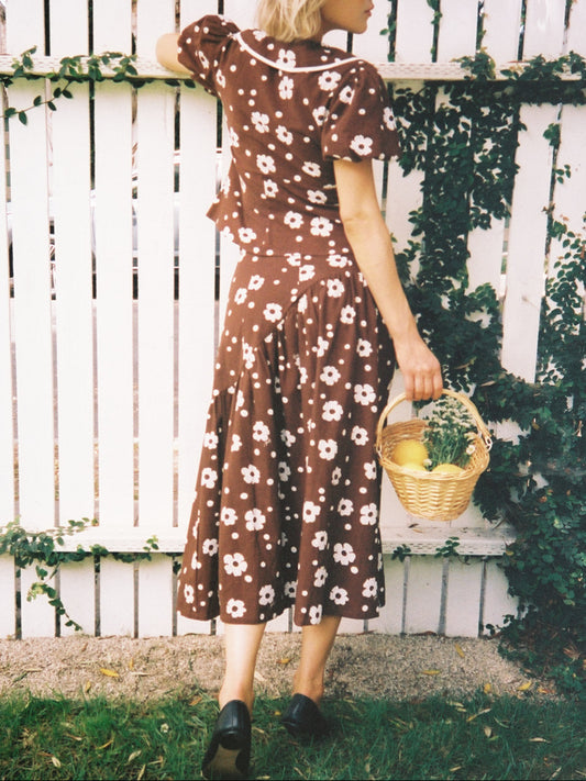 Maeve Midi Skirt - Mod Dot