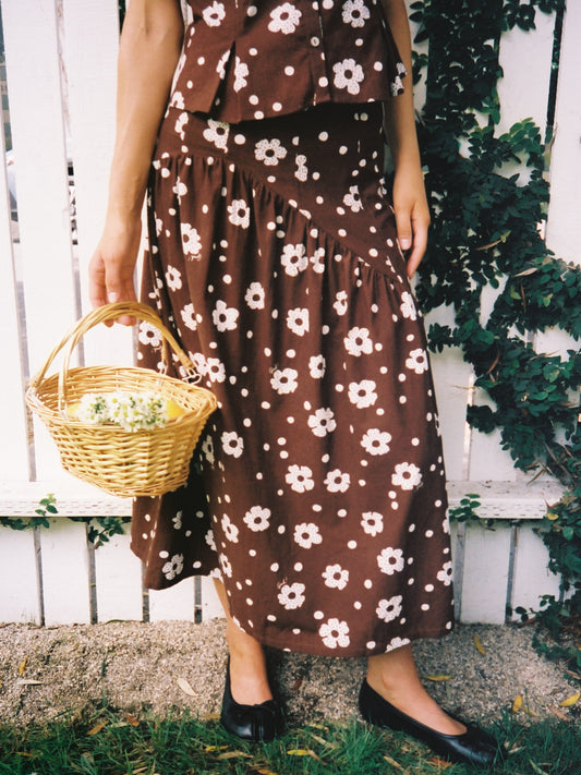 Maeve Midi Skirt - Mod Dot