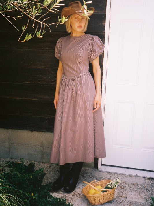 Verena Dress - Saddle Stripe
