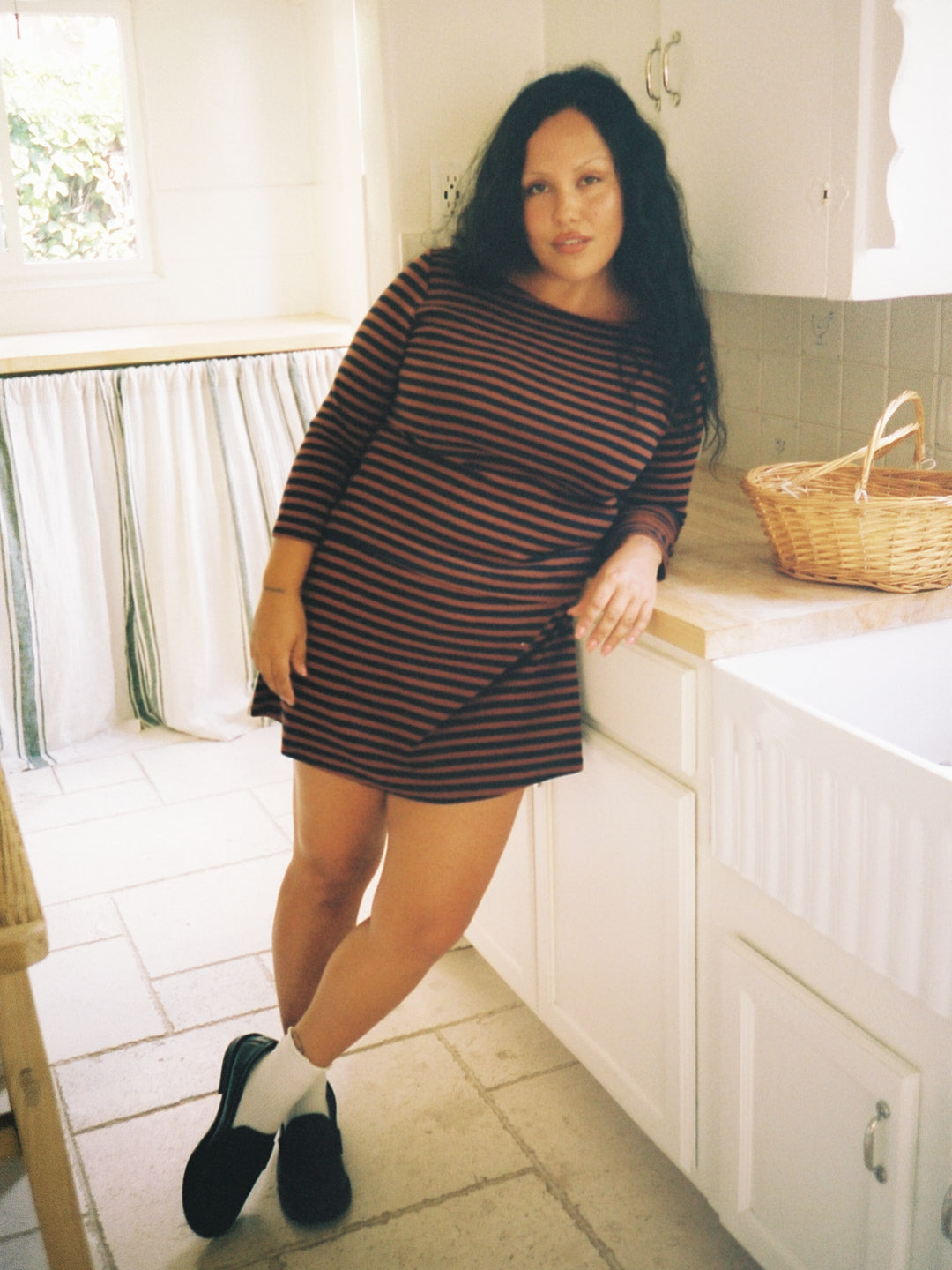Nia Top - Tobacco Stripe