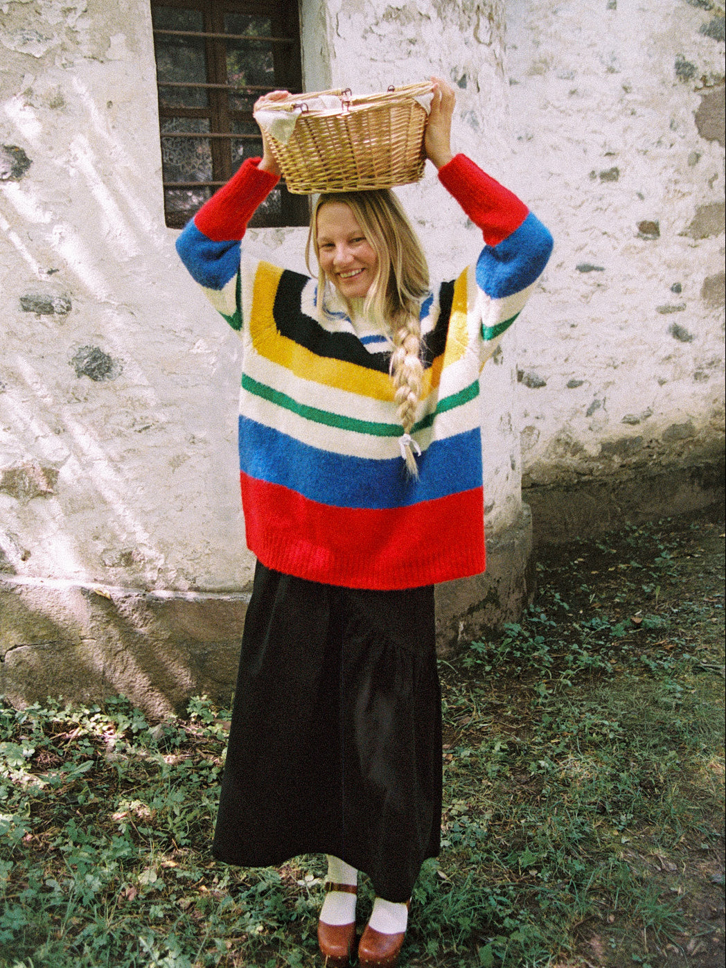 Louise Mockneck Sweater - Primary Stripe