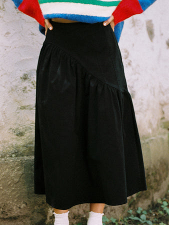 Maeve Midi Skirt - Caviar Twill – Lisa Says Gah Maeve Midi Skirt - Caviar Twill – Lisa Says Gah