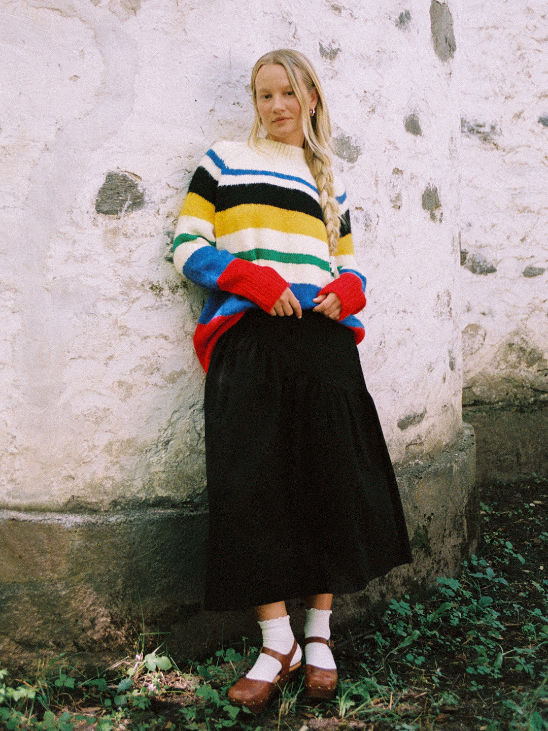 Maeve Midi Skirt - Caviar Twill