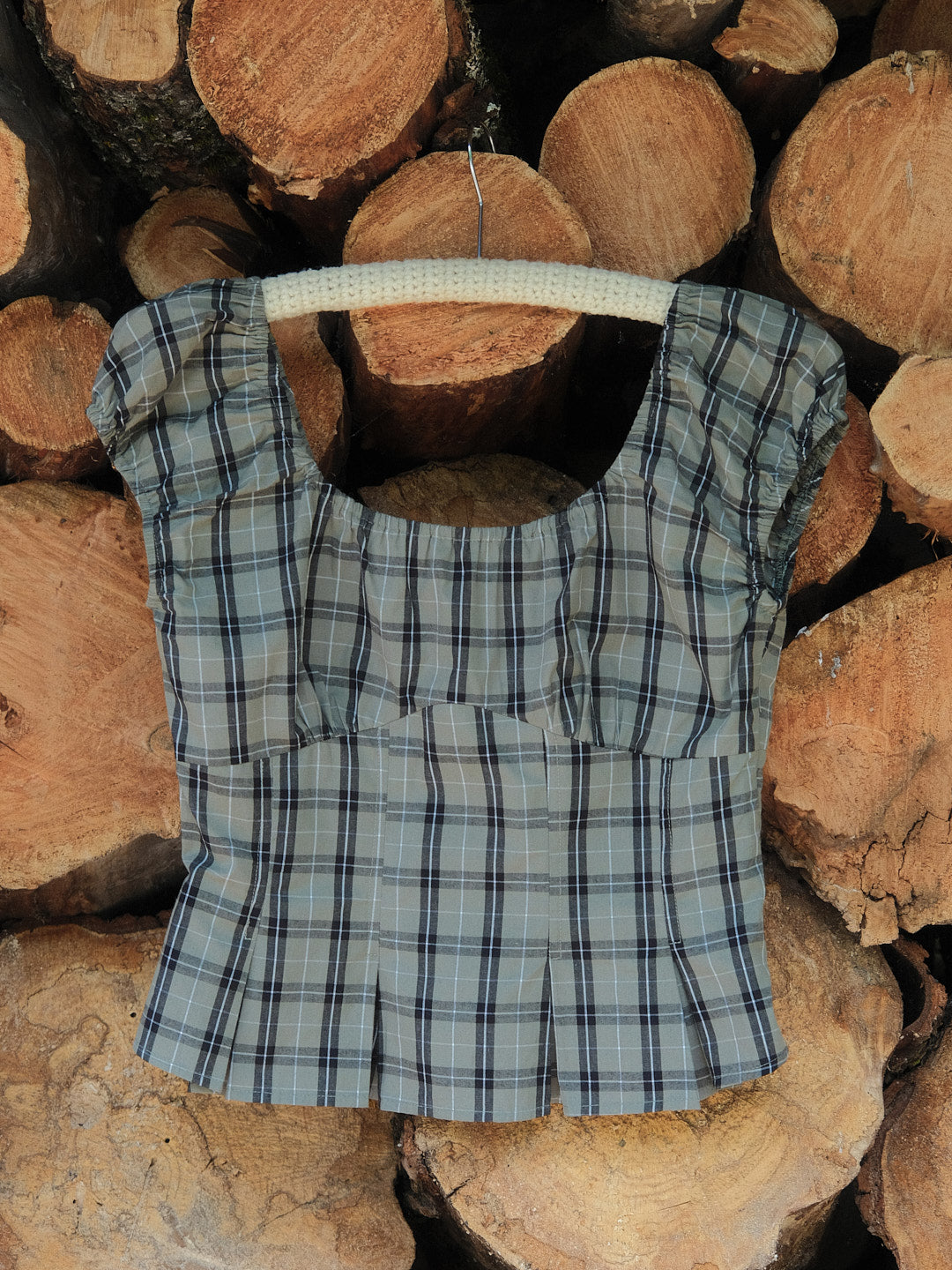 Pat Top - Moss Plaid
