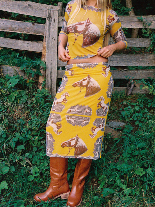 Sandy Midi Skirt - Heritage Horse