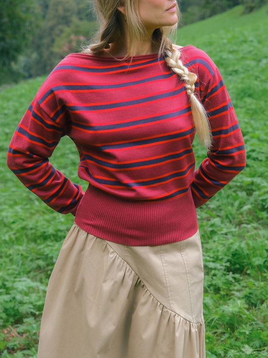 Luna Sweater - Cherry Cola