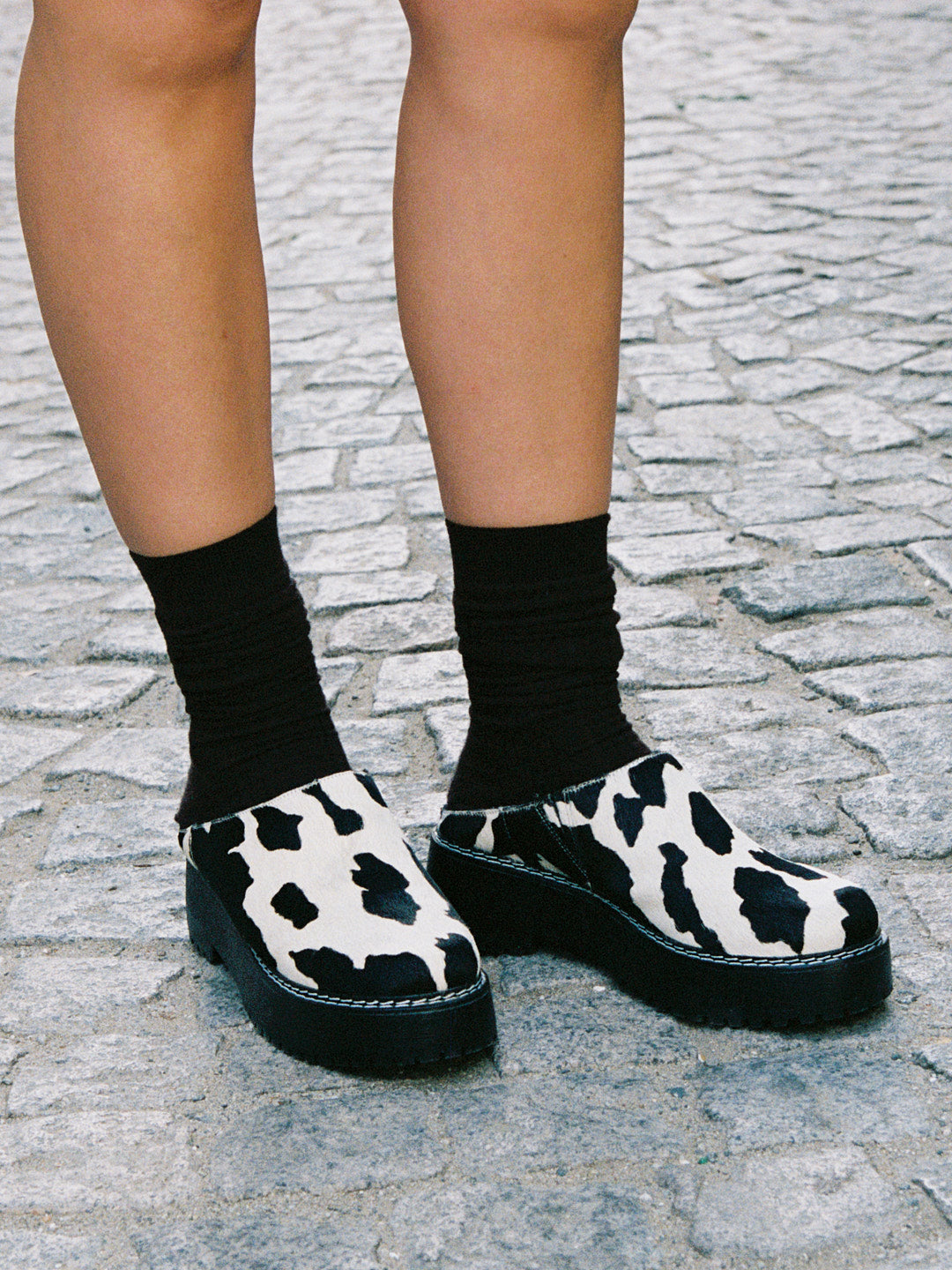 Lena Chunky Mule - Cow